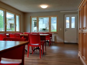 Group accommodation Bergblick Dining and lounge room
