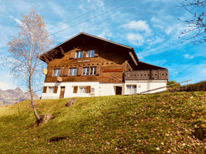 Skihaus Haldi Hausansicht Sommer