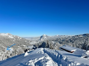 Alp-refuge Rusch Surroundings winter