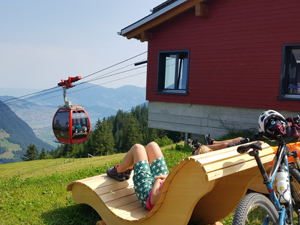 Cabane de montagne Gummenalp Terrasse