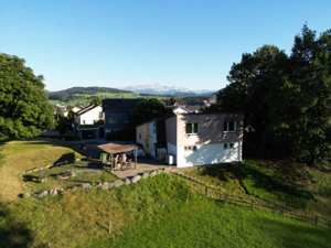 Pfadiheim St. Georg Gossau Hausansicht Sommer