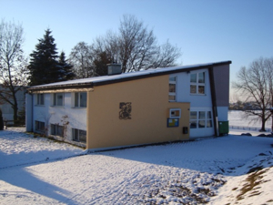 Centre scout St. Georg Gossau Vue de la maison hiver