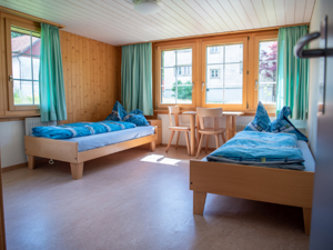 Gruppenunterkunft Kinderdorf Pestalozzi Schlafzimmer