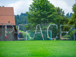 Group accommodation Kinderdorf Pestalozzi Football pitch