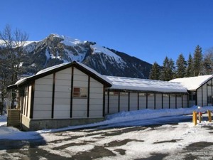 Maison de groupes Mountain Lodge 1 Vue de la maison hiver