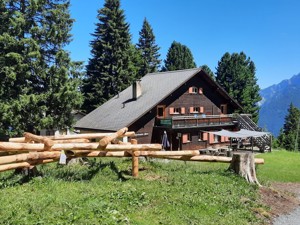 Friends of nature accommodation Brambrüesch House view summer