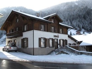 Ferienhaus The Lodge Hausansicht Winter