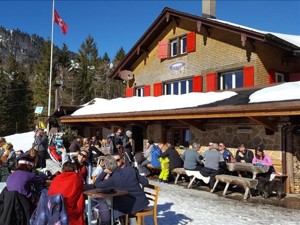 Ferienhaus Mauserhütte Hausansicht Winter