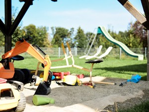 Bauernhaus Hof-Tschannen Spielplatz Sommer