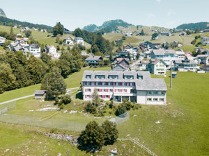 Group accommodation Schwendihaus House view summer