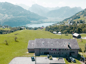 Group accommodation Schwendihaus House view summer