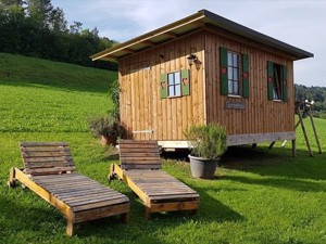 Schlafen im Stroh Lützelhof Schlafzimmer