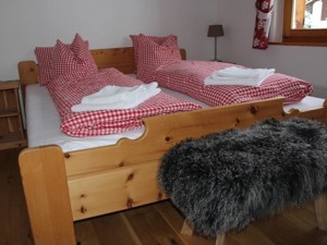 Berghaus Erezsässhütte Schlafzimmer