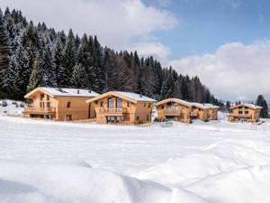 Chaletdorf LA SOA Chalets & Eventlodge Hausansicht Winter