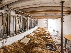 The straw camp with 20 sleeping places